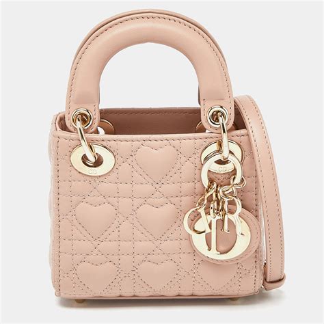 dior mini leather heart bag|lady dior heart bag.